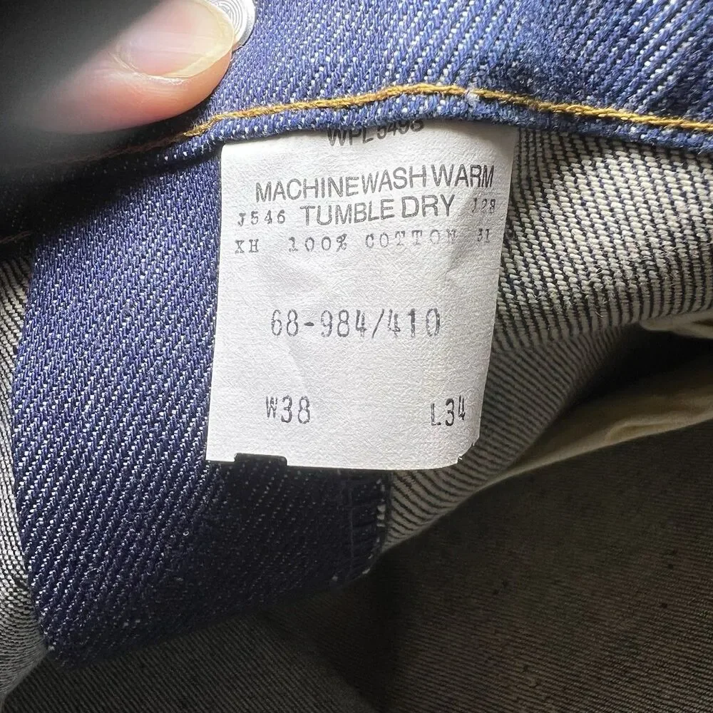 VTG 70s NOS Dee Cee Bootcut Flare Jeans Mens Sz 38x34 Western Cowboy Rodeo USA